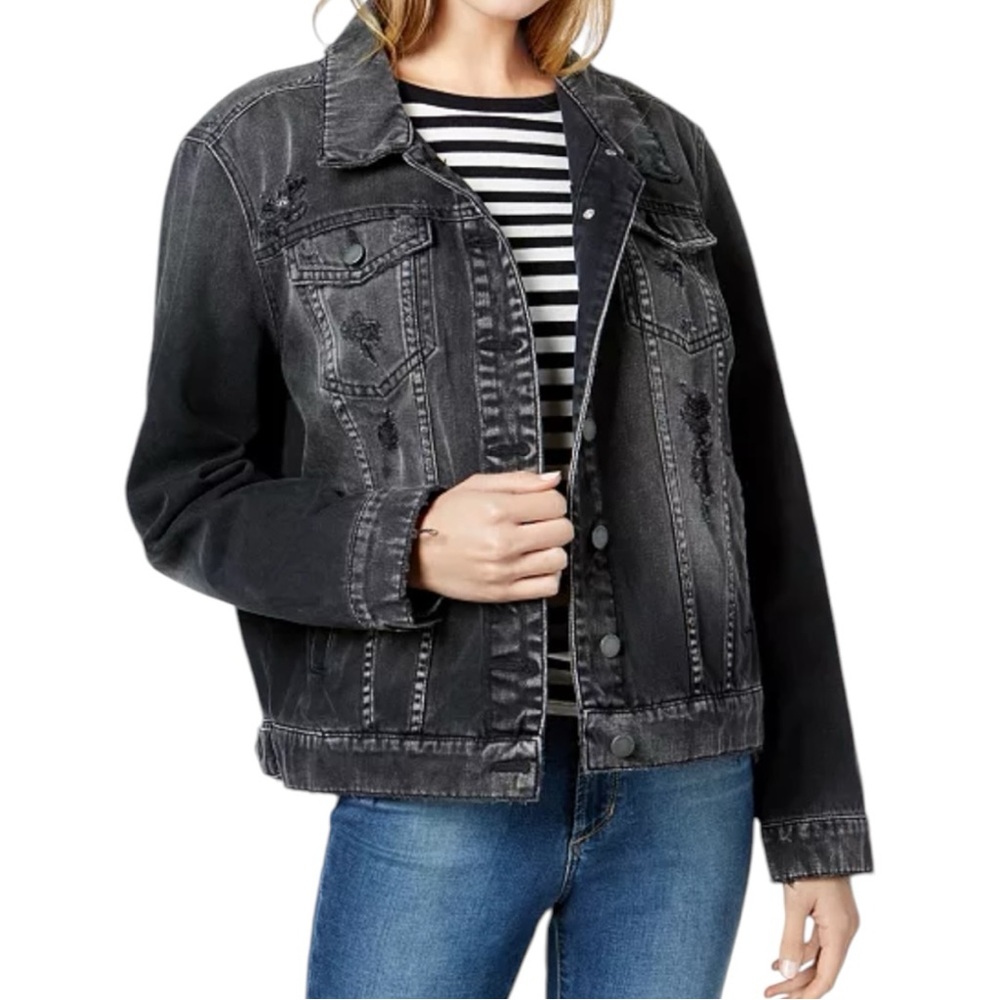 STS Blue Women’s Oversized Boyfriend Distressed Jacket Sz M
